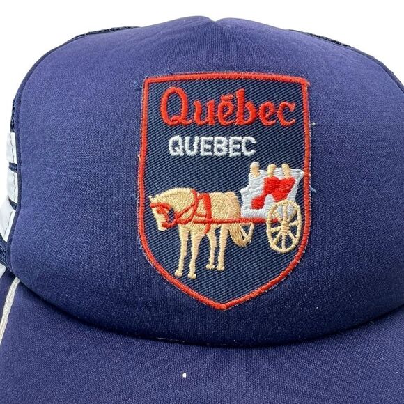 Vintage Québec Snapback Mesh Trucker Hat - Picture 7 of 15